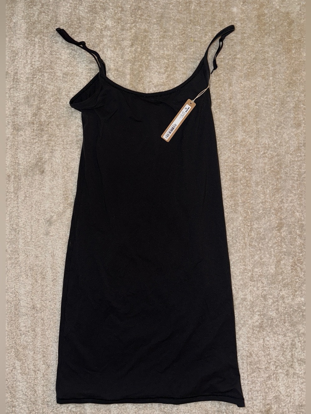 SKIMS Fits everybody slip dress in Medium Onyx - Picture 3 of 4
